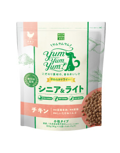 Yum Yum Yum！シニア＆ライト　チキン やわらかドライタイプ